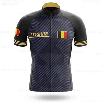 Noul Belgia Ciclism Jersey 2020 Pro Echipa de Ciclism de Îmbrăcăminte de Vară maneci Scurte MTB de Ciclism Tricouri Barbati Tricou de Biciclete Ropa Ciclismo