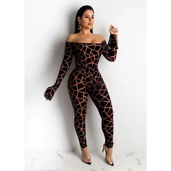 HAOYUAN Sexy de Leopard, Sarpe de Imprimare Set de Două Piese Femeile Festivalul de Îmbrăcăminte Body Top si Pantaloni 2 Piesă de Club, Costume de Potrivire Seturi