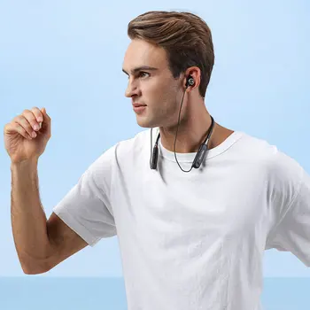 Mixcder RX Wireless Căști Bluetooth cu Microfon Activ de Anulare a Zgomotului Magnetic de Susținere cu Cârlig rezistent la apa Căști pentru Sport