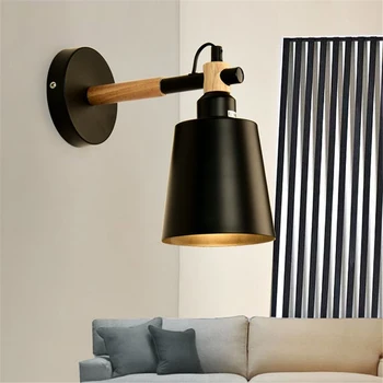 Simplu creator de perete de lumină led-uri dormitor noptieră decor Nordic designer living coridor Alb & Negru 85-265V