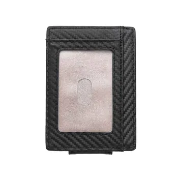 JINBAOLAI Fibra de Carbon Card de Portofele, de Calitate Superioară Versiunea coreeană Multi-Card de Moda cu Fermoar Brand Bărbați Card Portofele Geanta Pentru Băiat