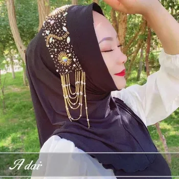 De inalta clasa diamante Musulman doamna hijab ușor să poarte șaluri