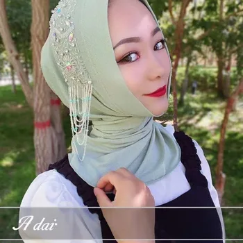 De inalta clasa diamante Musulman doamna hijab ușor să poarte șaluri