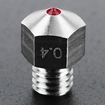 Imprimanta 3D Accesorii MK8 Oțel Titan Ruby Duza de 0.4 mm Compatibil cu PETG ABS PEI PEEK