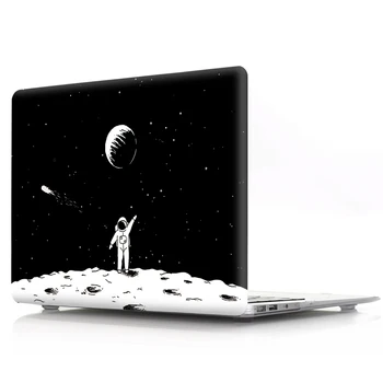 Desene animate Negru Greu PC-ul Coque pentru Macbook Air 13 2018 Aer 11 Pro 13 15 Atingeți bara de Retina 12 13 15 husa pentru Laptop Astronaut nave Spațiale