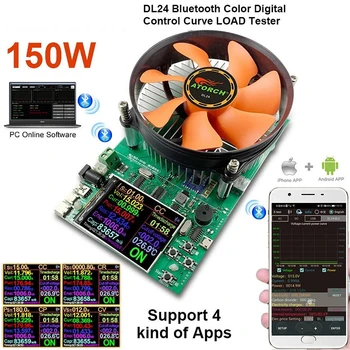 150W DL24 2.4 Inch LCD DC USB Tester Electronic Suport de Încărcare Aplicații Capacitate Baterie de Descărcare de gestiune Taxa de Putere Metru Checker Putere