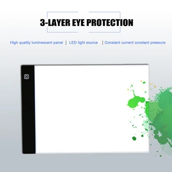 Portabil Digital Drawing Tablet LED Cutie Contur Copia Tabla pentru Pictura, Scris, Grafic JDH99