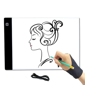 Portabil Digital Drawing Tablet LED Cutie Contur Copia Tabla pentru Pictura, Scris, Grafic JDH99
