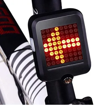 Ciclism Inteligent Vizual de Avertizare Lumină de Siguranță Biciclete spate cu LED-uri de Lumină din Spate Biciclete Lampa USB de Încărcare 80Lumen oferind o rundă completă vizuale