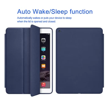 PU Piele Caz Pentru iPad Aer 2 A1566/1567 Magnet Auto Dormi Stand Piele Flip Cover pentru iPad air 2 9.7 inch comprimat caz+ Pen