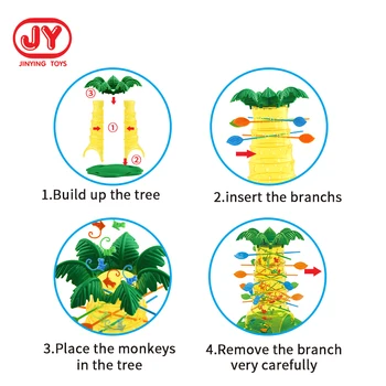 Copiii Interesant Inteligenta Jucării Transforma Maimuțe în Jos Copac Maimuță Alpinism Desktop Joc de petrecere joc jucarii haioase pentru copii