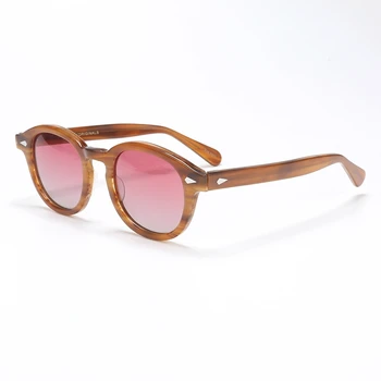 Johnny Depp Polarizate Lemtosh ochelari de Soare Barbati Femei Cu Caz$Cutie de Lux de Brand Designer de Ochelari de Soare Pentru barbati Femei Oculos QF507