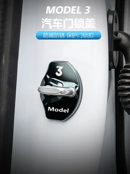 Pentru Tesla Model3 Masina De Blocare A Ușii De Protecție Capac De Blocare A Ușii Capacul Decorativ 4 Buc