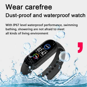 M5 Brățară Inteligent de Ritm Cardiac tensiunea Arterială Sport Fitness Tracker Bluetooth Impermeabil Ceas Pentru Telefon XiaoMi Pentru IOS Android
