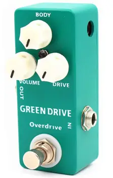 Chitara accesorii mosky Chitara Pedale Mini Verde cu Mașina Overdrive Efect Chitara Pedala de Două modul de voce alege Si True Bypass