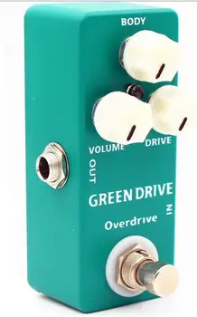 Chitara accesorii mosky Chitara Pedale Mini Verde cu Mașina Overdrive Efect Chitara Pedala de Două modul de voce alege Si True Bypass