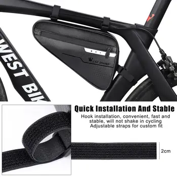 4L Capacitate Impermeabil Biciclete Triunghiul Sac de MTB Biciclete Rutier Sac Față Vânzare Fierbinte Clasic Textura Delicata Portabile, Saci de Biciclete