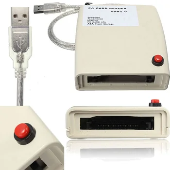 Fierbinte Cititor de Carduri de Memorie Adaptor USB 2.0 la 68 de Pini PCMCIA ATA Flash Disk Memorie Card Reader Adaptor Convertor