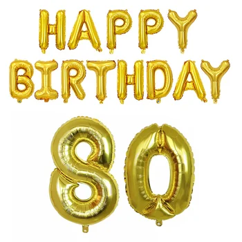 15buc/set mulți ani Balon Scrisoare Număr Baloane Folie 18 21 30 40 50 60 Adult Petrecerea de Ziua Decor Balon cu Heliu