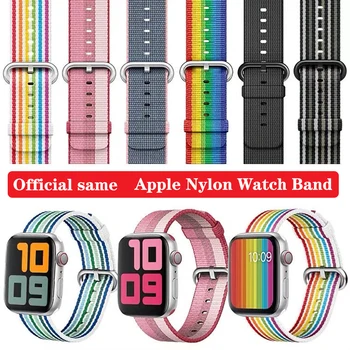 Țesute nylon curea de ceas iwatchse Pentru Apple watch band 6 1 / 2 / 3 /4 / 5 generație 6iwatch5 bărbați și femei 38 / 40 / 42 / 44mm