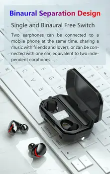 M15 TWS Atingeți Wireless Bluetooth Căști 5.1 9D de Reducere a Zgomotului În Ureche Căști Stereo Sport Căști Căști de Muzică