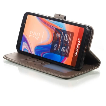Retro Portofel Caz Pentru Samsung Galaxy A6 Plus 2018 A7 Piele Slot Pentru Card Flip Cover Pentru A10 A20 A30 A40 A50 A60 A70 A80 A90 Cazuri