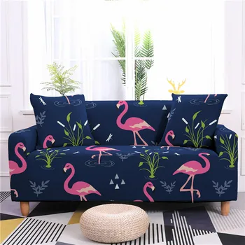 Flamingo Canapea Huse De Canapea Pentru Camera De Zi Universale De Întindere Se Referă La Mobilier Loveseat Canapea De Colt Huse Elastice Acoperă