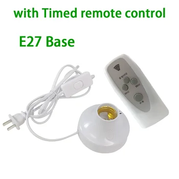 Fără fir Control de la Distanță Lampă Titularului E26 E27 Soclu UE USPlug Bec LED Lumina de Noapte cu timer remote control pentru led-uri uv Steriliza