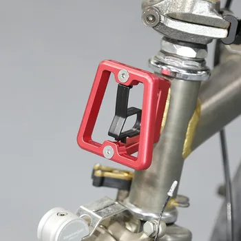 Ultra-Lumină Față de Bicicletă Purtător Bloc Biciclete Portbagaje pentru Biciclete Pliabile Brompton Ciclism Accesorii de Argint