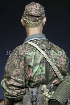 1/16 Totenkopf Grenadier, cu 2 capete diferite, Rășină kit Figura Soldat GK, temă Militară de război MONDIAL, Neacoperite de Nici o culoare