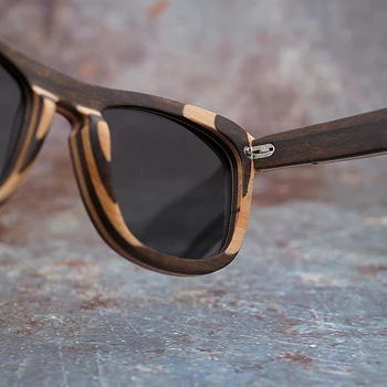 Mahoosive Polarizate Lemn ochelari de Soare Barbati din Lemn ochelari de Soare pentru Femei Brand Originale de Lemn Ochelari Oculos de sol masculino