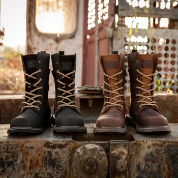 Drumeții pantofi Bărbați impermeabil cizme de vânătoare Tactice de Lupta Deșert Glezna militar Armata Pantofi de Lucru din Piele de mers pe jos adidas high top