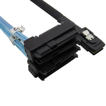 Sas Sata Cablu de Interne Mini SAS 36pin SFF-8087 (4) 29pin+15Pin SFF-8482 Conectori cu Alimentare SATA 0,5 M 1M