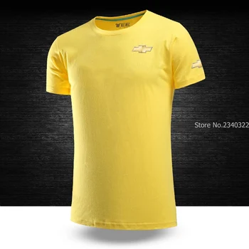 Noul sosit o-gat Maneci Scurte stil nou Chevrolet logo T-shirt Barbati Topuri de Vara Barbati de Brand de Îmbrăcăminte din Bumbac Tricouri