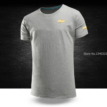 Noul sosit o-gat Maneci Scurte stil nou Chevrolet logo T-shirt Barbati Topuri de Vara Barbati de Brand de Îmbrăcăminte din Bumbac Tricouri