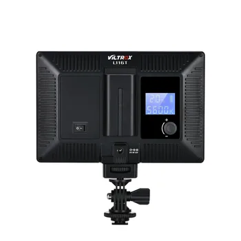 Viltrox L116T Camera Bi-culoare 3200K-5600K Slim LED lampă cu lumină + AC Adaptor de alimentare + Baterie + incarcator pentru Camera foto