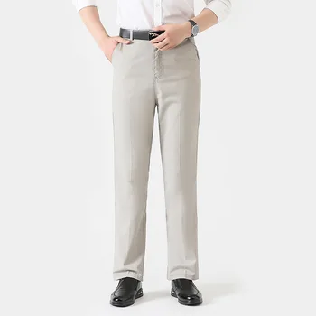Moda Nou Pantaloni pentru Bărbați Drept Liber de Pantaloni Casual Clasic Business Casual Pantaloni de Moda Costum pentru Bărbați Pantaloni de Agrement Pantaloni