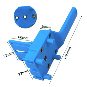 Lemn Lemn Jig Plastic ABS Portabile de Buzunar Gaura Jig Sistem 6/8/10 mm Burghiu Perforator Pentru Tamplarie Diblu Articulațiilor