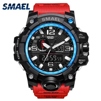 SMAEL Brand Impermeabil Bărbați Ceas Sport Dual Display Analog Digital cu LED-uri Electronice, Ceasuri de mână 2021 Vânzare Fierbinte Relogio Masculino