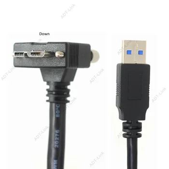 USB 3.0 Micro B Cablu cu Dublu Șurub de Blocare Mciro-B USB 3.0 5Gbps