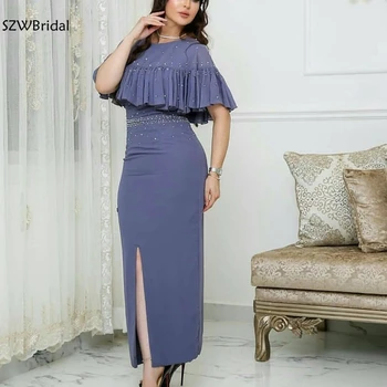 New Sosire Sifon Dubai arabă rochie de seara Plus size Vestido elegante abendkleider 2021 abiye rochii formale