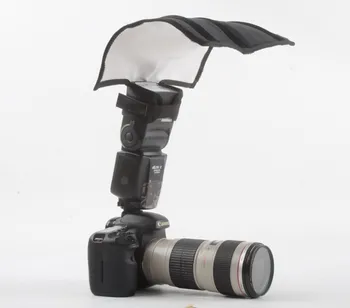 Universal pânză Flash de Lumină Reflector Pliabil Rît fascicul Softbox Difuzor Bender Tub pentru Canon Nikon Yongnuo pentax flashgun