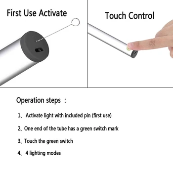 LED-uri de Machiaj Lumini Portabile Oglindă Lumini Simulat Zilei De 4 Nivelul de Luminozitate de Contact de Control Reîncărcabilă, fără Fir Va