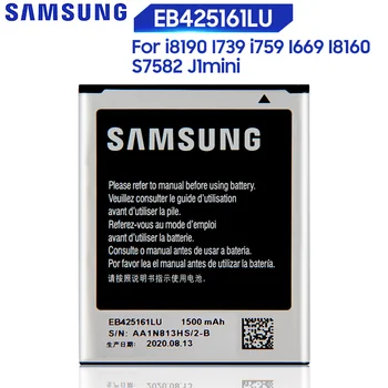 Original Samsung Acumulator Pentru J1mini SM-J S7562 S7560 S7572 S7580 i8190 S7566 S7568 I739 i759 I669 I8160 S7582 EB425161LU 1500mAh