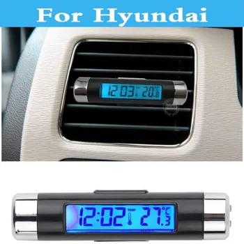 Fierbinte Auto Led Termometru Digital Cu Ceas Calendar Masina Ceas De Timp Pentru Hyundai Atos Accent Aslan Avante Centenarul Tuscani Verna Fierbinte