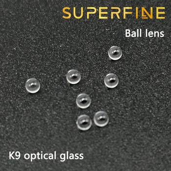 Pachet de 10 buc cu diametrul de 1,5 mm K9 optic minge de sticlă lentile Lentile Sferice
