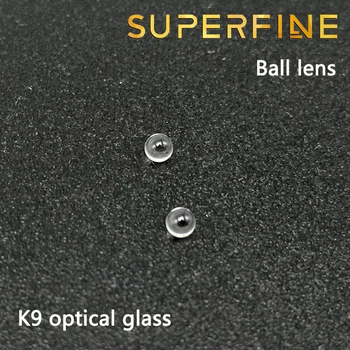 Pachet de 10 buc cu diametrul de 1,5 mm K9 optic minge de sticlă lentile Lentile Sferice