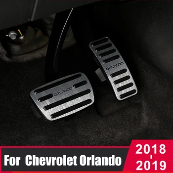Masina de acoperire pedala de Accelerație pedala de frână Capac din Aluminiu tampoane Interne Refit Pentru Chevrolet Orlando 2018 2019 2020 Accesorii