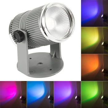 7W LED COB Multi-culoare Etapă Acasă Light DMX DJ Disco Light luces discoteca Automate de Voce-activat de Lampa cu lumini de Partid 85~265V