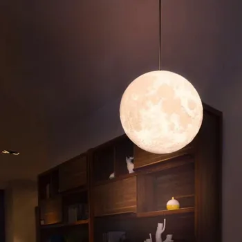Imprimare 3D LED Luna de Iluminat Lampa Reincarcabila Atârna Led Lumina Lunii Estompat Led Lumina de Noapte pentru Home Decor Dormitor Lumina de Interior